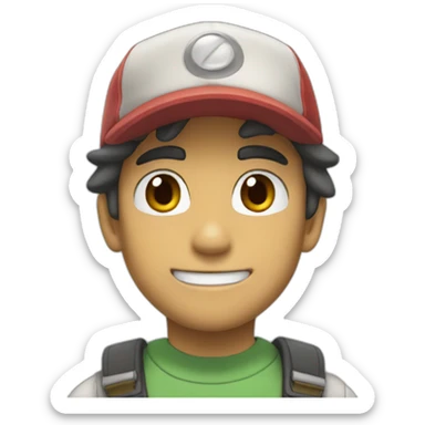 Ash from Pokémon sticker