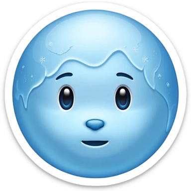 Pluto but in a blue color sticker