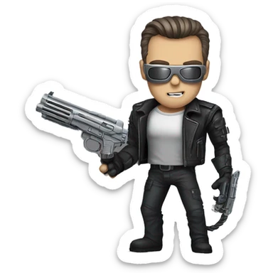 Cat Terminator T-800 sticker