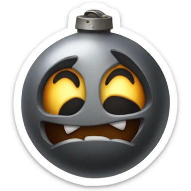 a Cartoon style bomb sticker