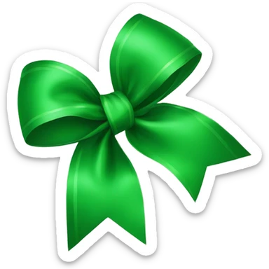 green bow sticker
