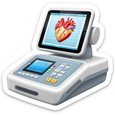 ultrasound machine echocardiogram sticker