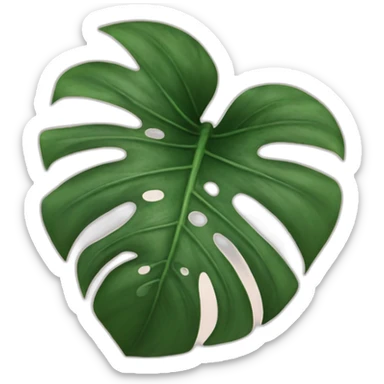 monstera leaf sticker