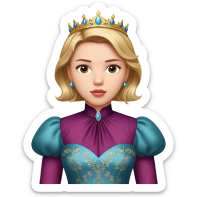 Scarlett Johansson in a princess dres sticker