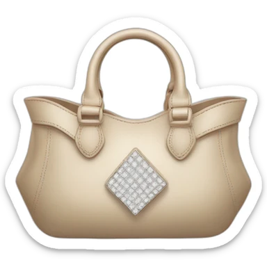 handbag with white diamonds sticker