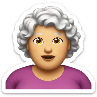 Big fat lady sticker