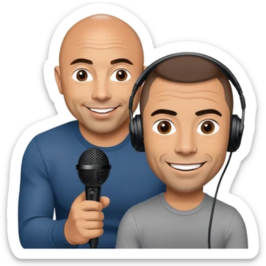 generate realistic detailed joe rogan podcast sticker
