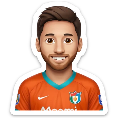 Leo Messi Miami sticker