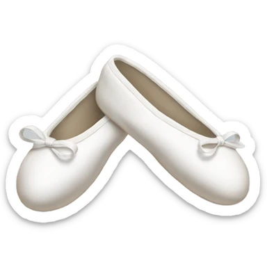 White ballet slippers  sticker
