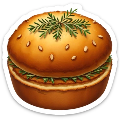 vegan christmas roast sticker