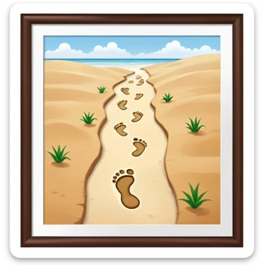 huellas de camino de la historia de mi crecimie sticker