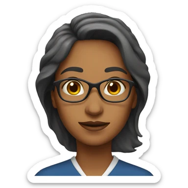 woman teacher sticker