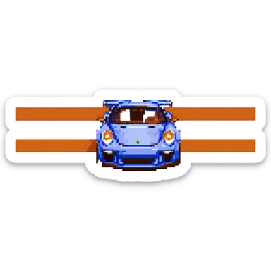porsche 911 gt3 rs navy blue sticker