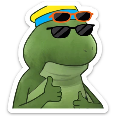 arms crossed holding neck guy sticking out his tongue  sticker