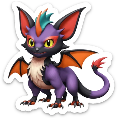  Noibat-Noivern-Trico-Nargacuga-Litten-Hybrid sticker