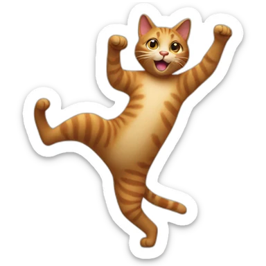 dancing cat sticker