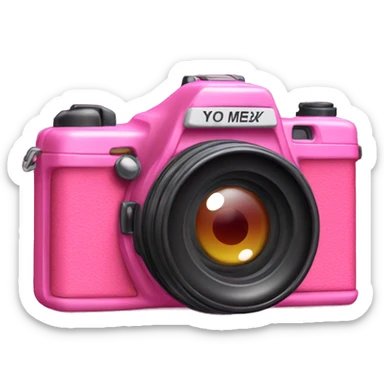y2k digital pink camera sticker