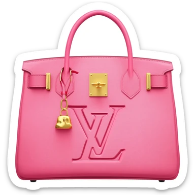 matte pink hermes birkin bag sticker