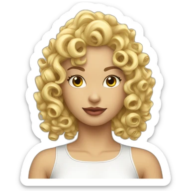 curly-blonde-latex-catsuit sticker