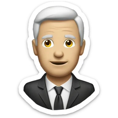 a man with a lot of money sticker