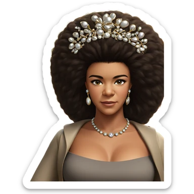 girl in jewelry portrait sticker