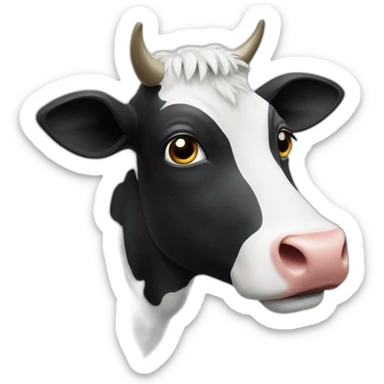 Vache sérieuse  sticker