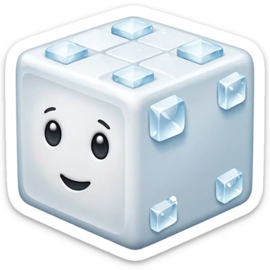 sugar cube sticker