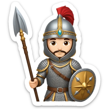 persian cataphract soldier sticker