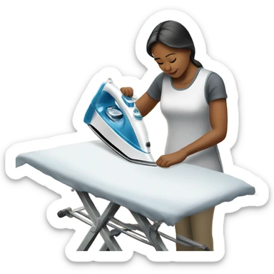 Ironing  sticker