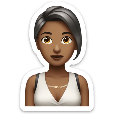 Girl being high maintenance  sticker