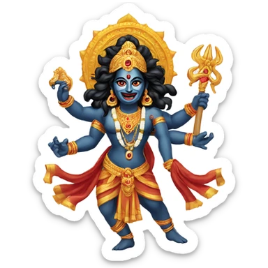 Hindu deity Kali Maa sticker