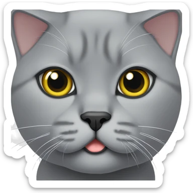 britishshorthair in grey sticker