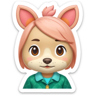 Animal crossing character sticker