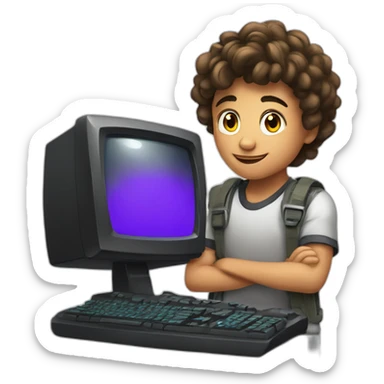 15 year old kid metis showing is gaming computer sticker