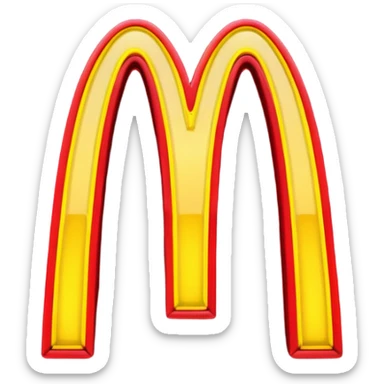 Neon McDonald’s  sticker