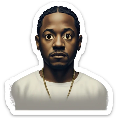 Kendrick Lamar damn album cover sticker
