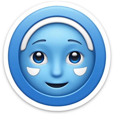 Verificación Azul lines del centro blancas Pero con emoji de verificación  sticker