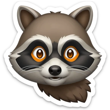hacker racoon sticker