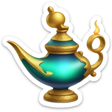magic genie lamp sticker