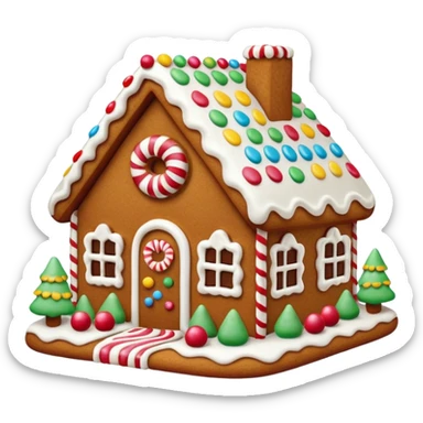 gingerbread house sticker
