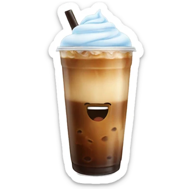 Iced coffee sticker