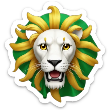 iran flag sun and lion sticker