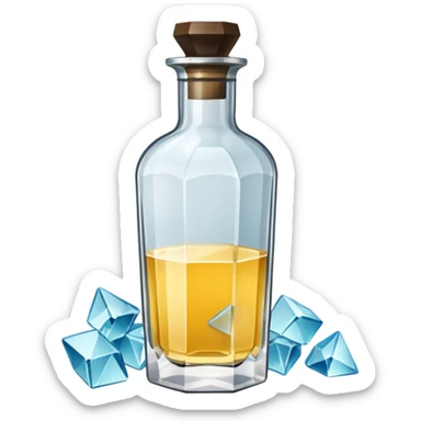 i want a shattered cologne with little pieces everywhere sticker