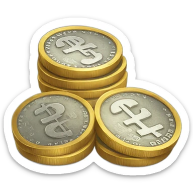 cheap money cost coins sticker