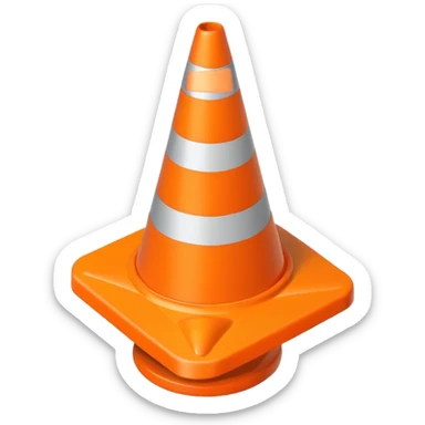 parking cone sticker