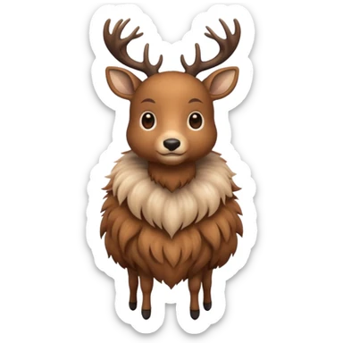 deer full  sticker