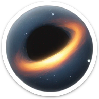 Black hole sticker