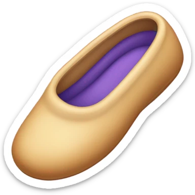 Hand holding a slipper sticker