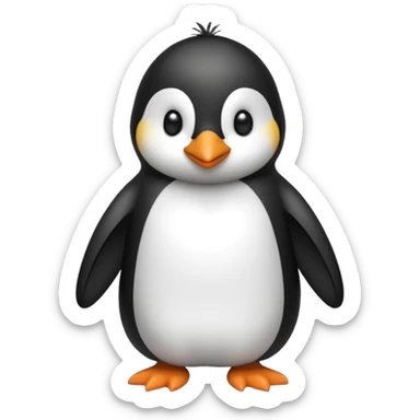 Pinguino con ropa de dormir sticker