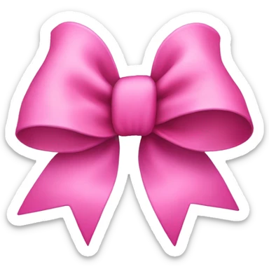 Pink bow sticker
